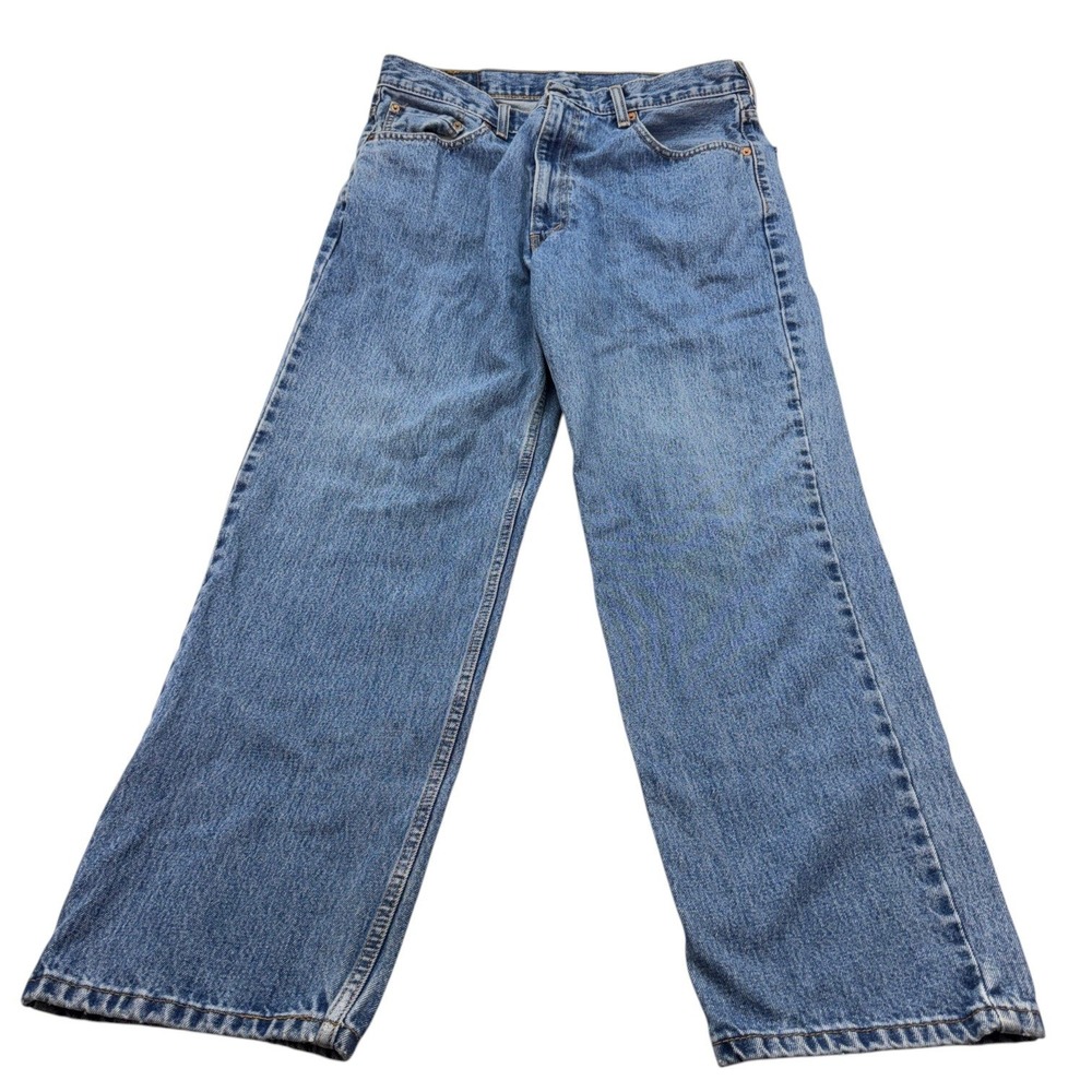Levi's 550 Men's 36x32 Relaxed Fit Medium Wash Blue Denim Jeans Cottonβ
